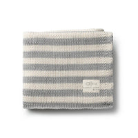 Domani Home Iconic Stripe Knit Baby Blanket
