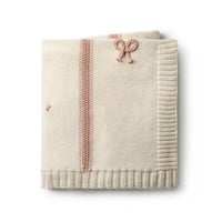 Domani Mini Bow Blanket - Pink