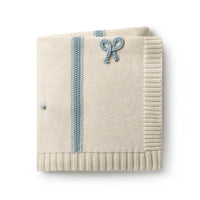 Domani Mini Bow Blanket - Blue