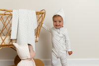 Bee & Dee Double Print Footie & Bonnet- Boys Print