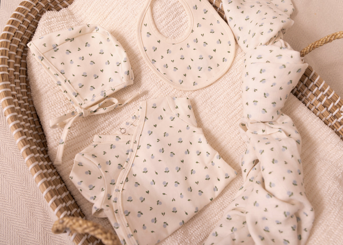 Minilabel Hydrangea Printed Layette Set - Boys