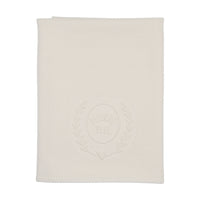 Peluche Embossed Knit Blanket - Cream