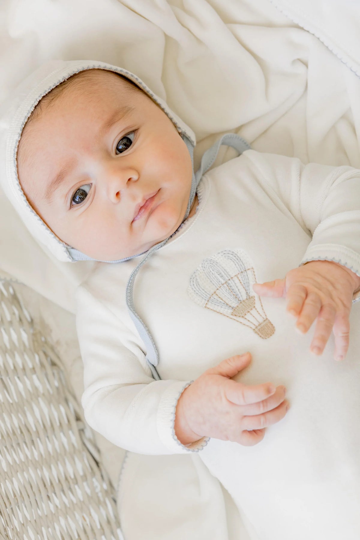 Mon Tresor Embroidered Balloon Layette Set