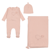 Bee & Dee Embroidered Bird Layette Set