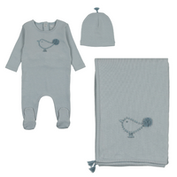 Bee & Dee Embroidered Bird Layette Set