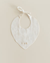 Ferne Drool Bib - Dove White