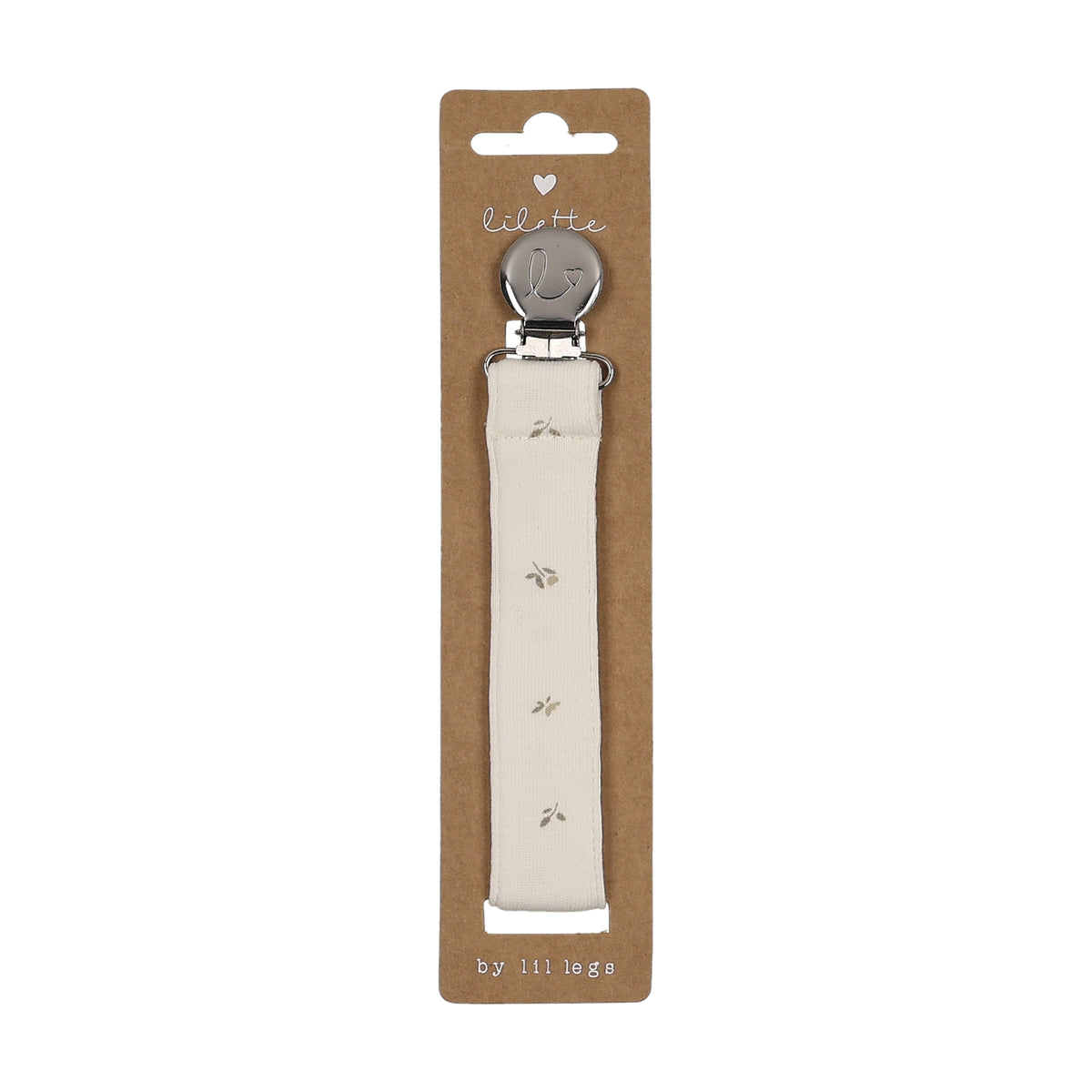 Lilette Bitsy Floral Pacifier Clip - Cream/Oat