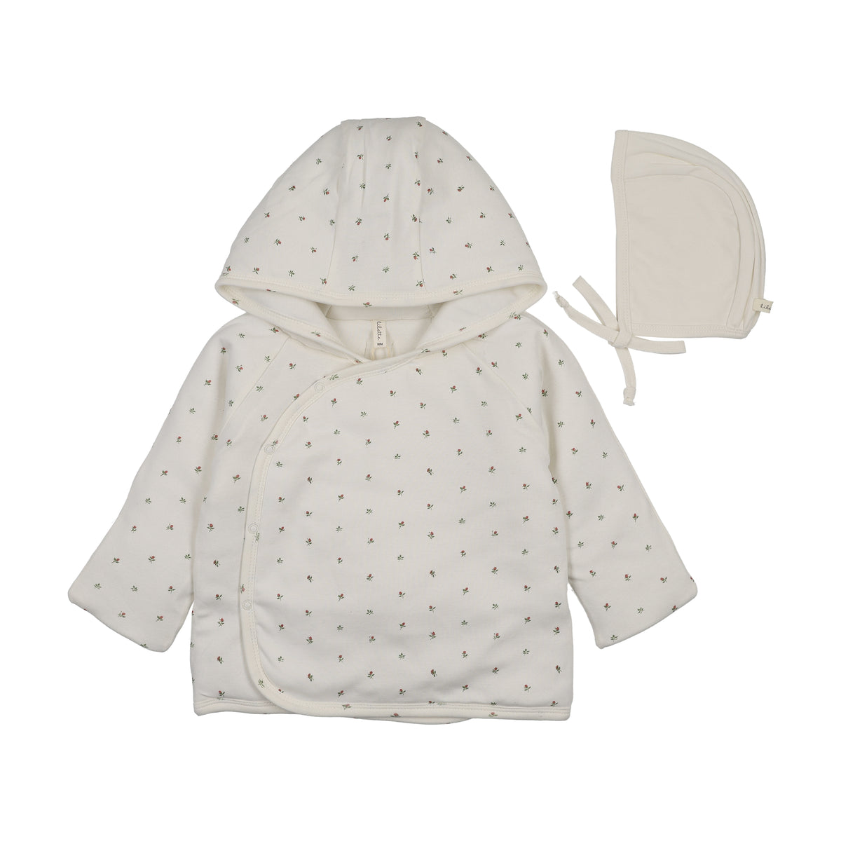 Lilette Padded Bitsy Floral Jacket - Cream/Pink