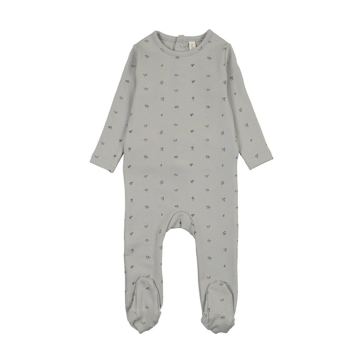 Lilette Bitsy Floral Footie - Pale Blue