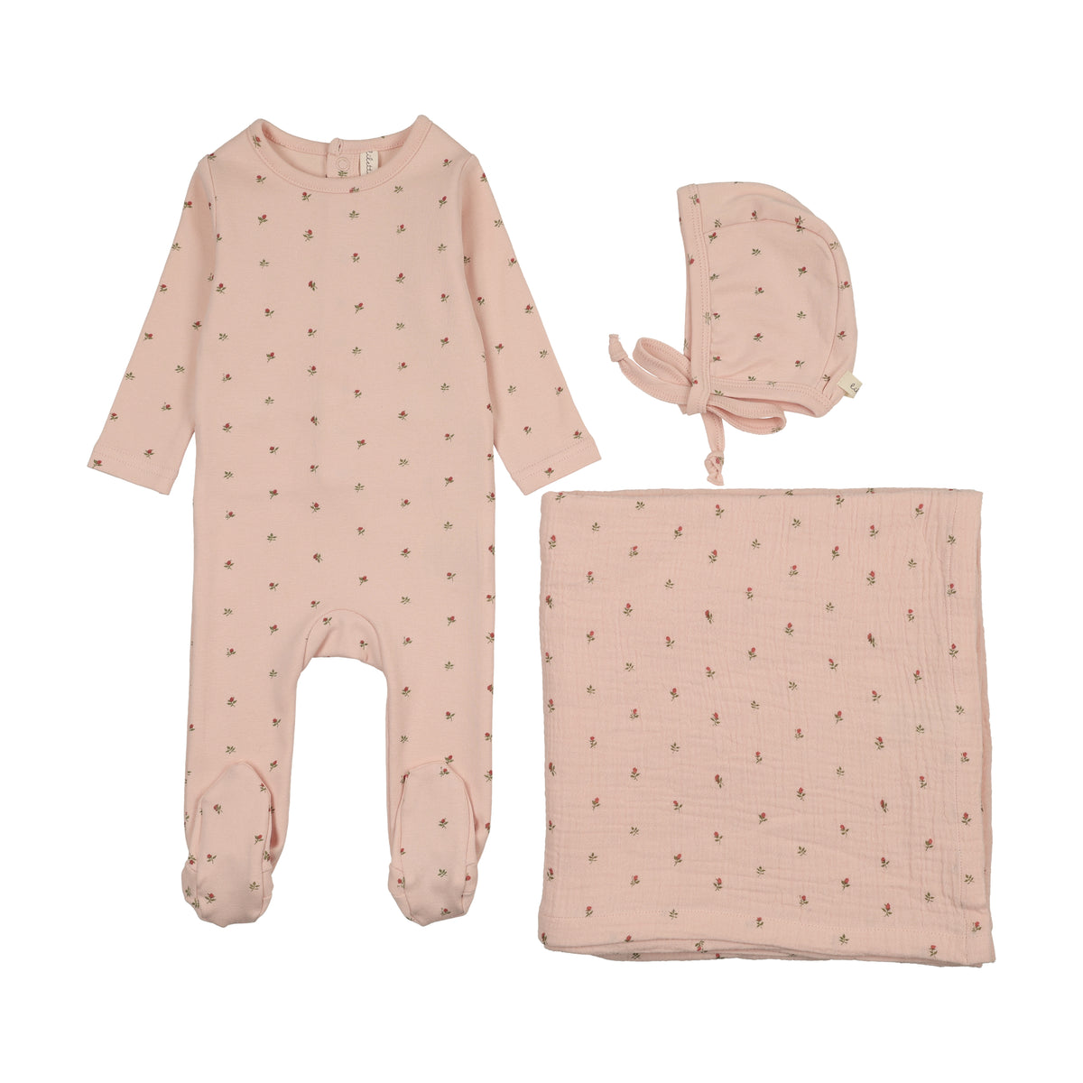 Lilette Bitsy Floral Layette Set - Pale Pink