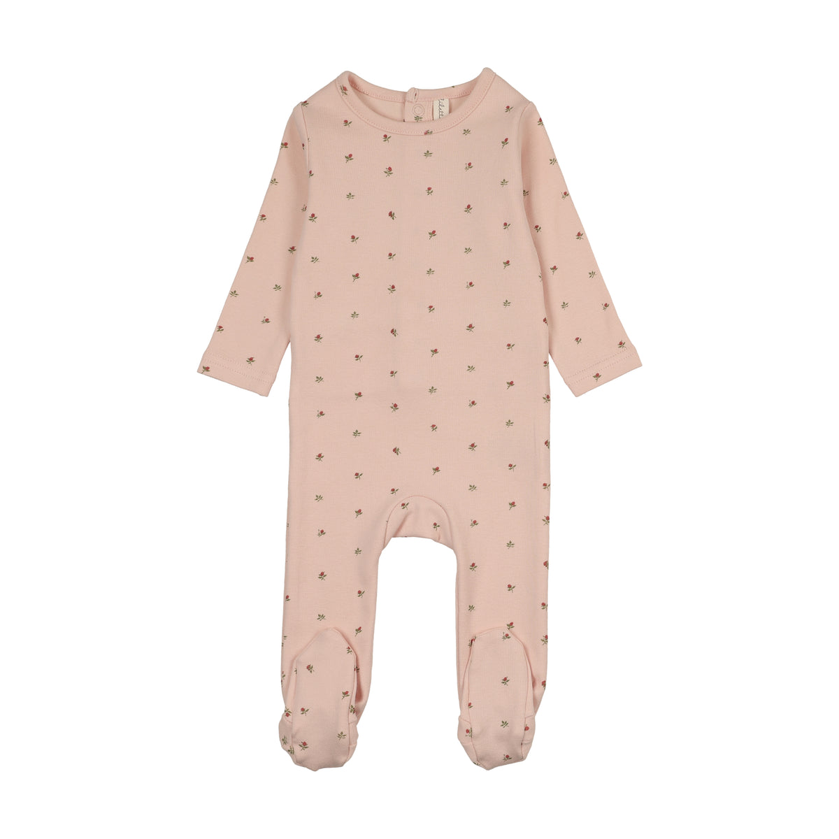 Lilette Bitsy Floral Footie - Pale Pink