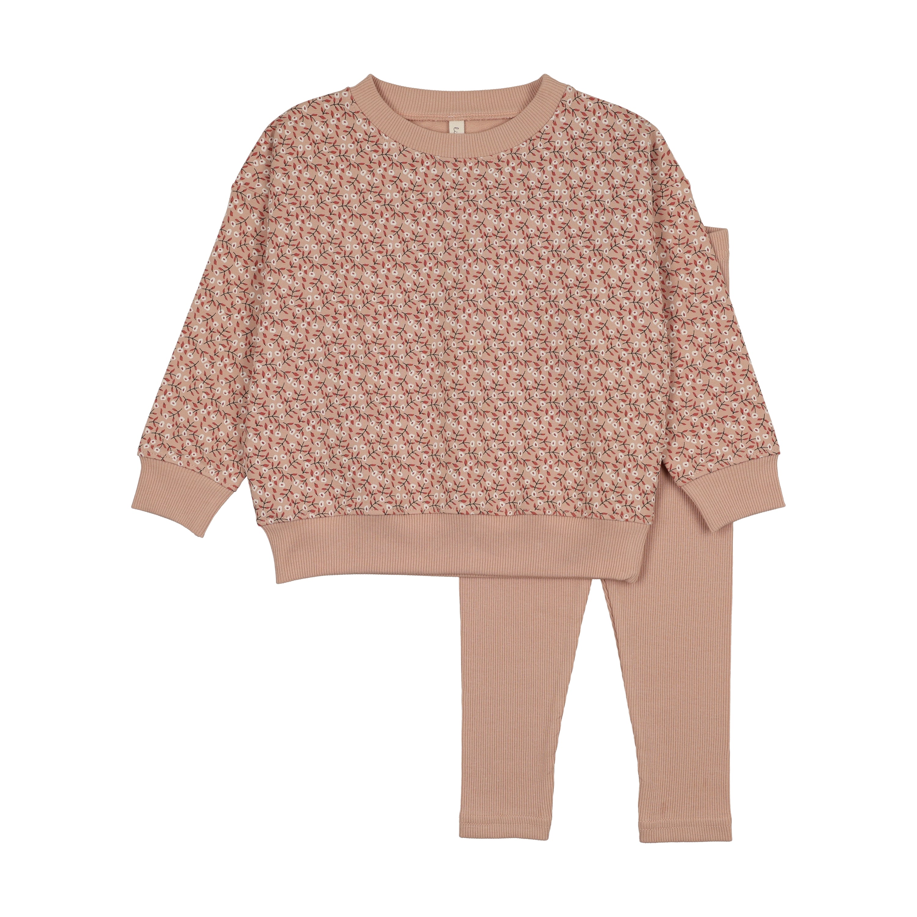 Lilette Dahlia Vines Top & Pants - Dusty Pink