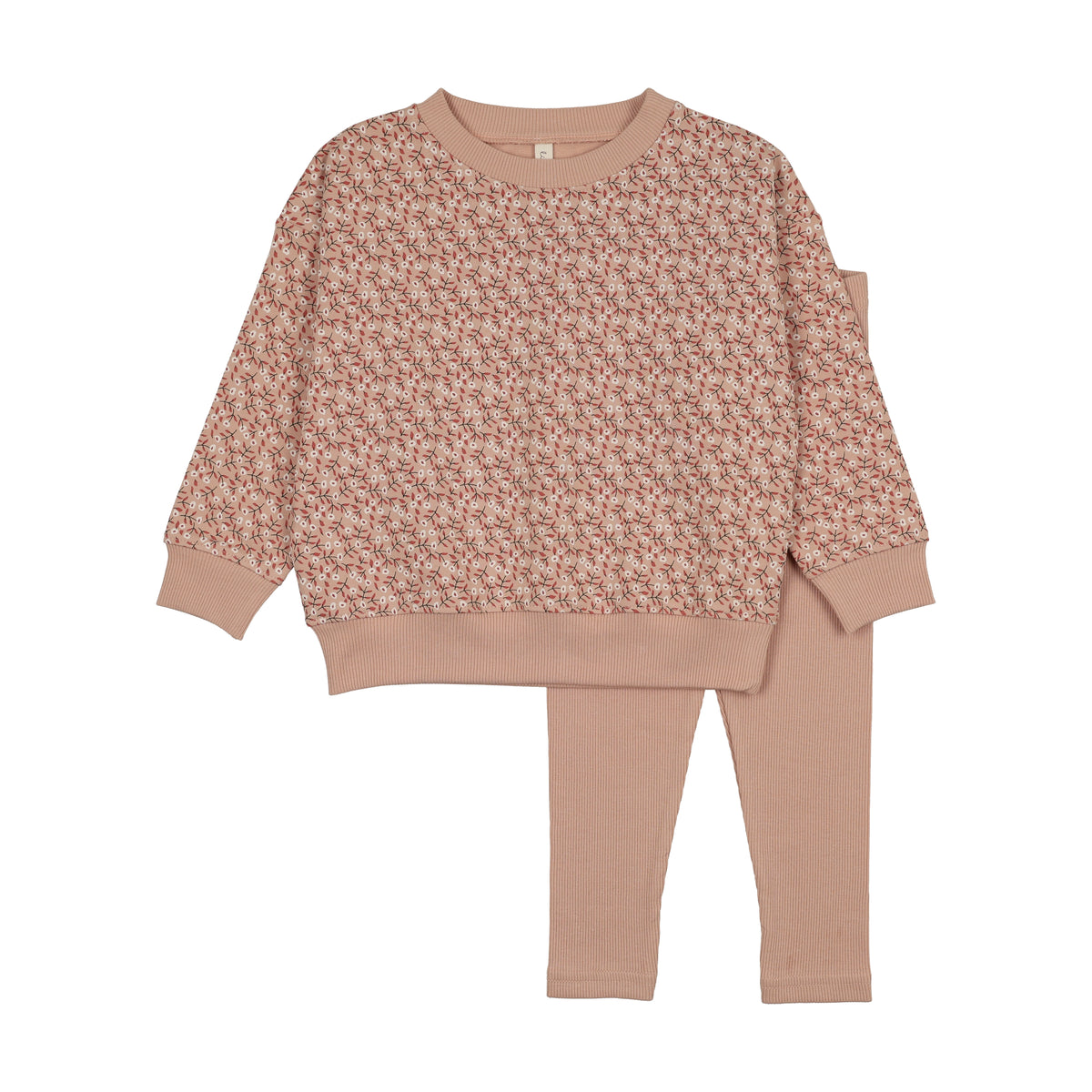 Lilette Dahlia Vines Top & Pants - Dusty Pink