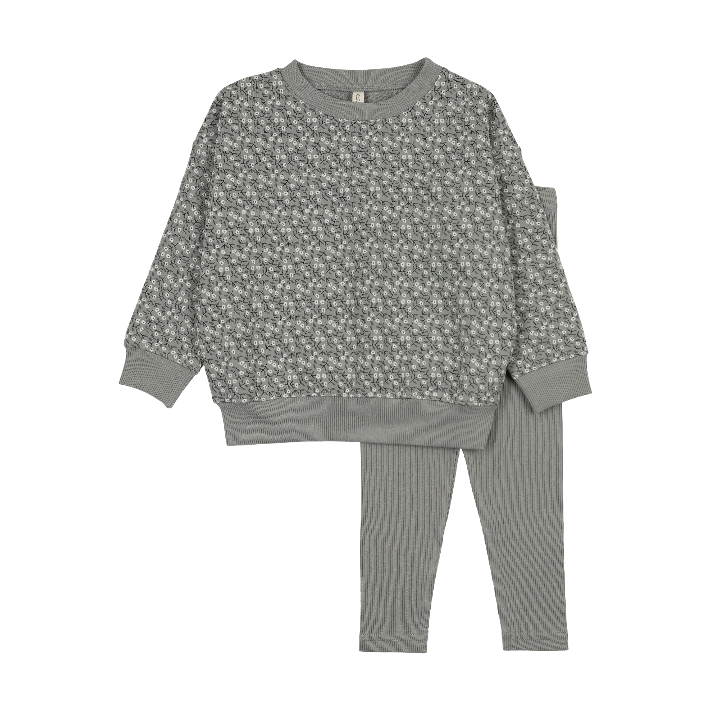 Lilette Dahlia Vines Top & Pants - Light Blue