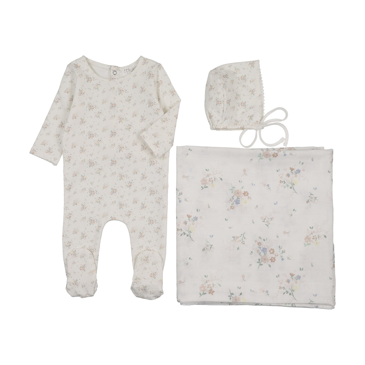 Peluche Floral Layette Set - Pink