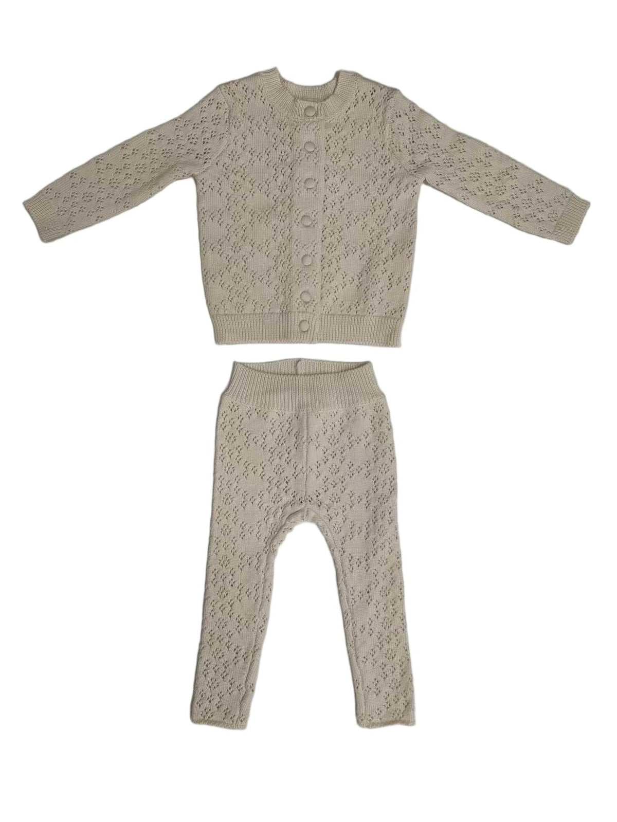 Kipp Lyla Pointelle Set - Oatmilk