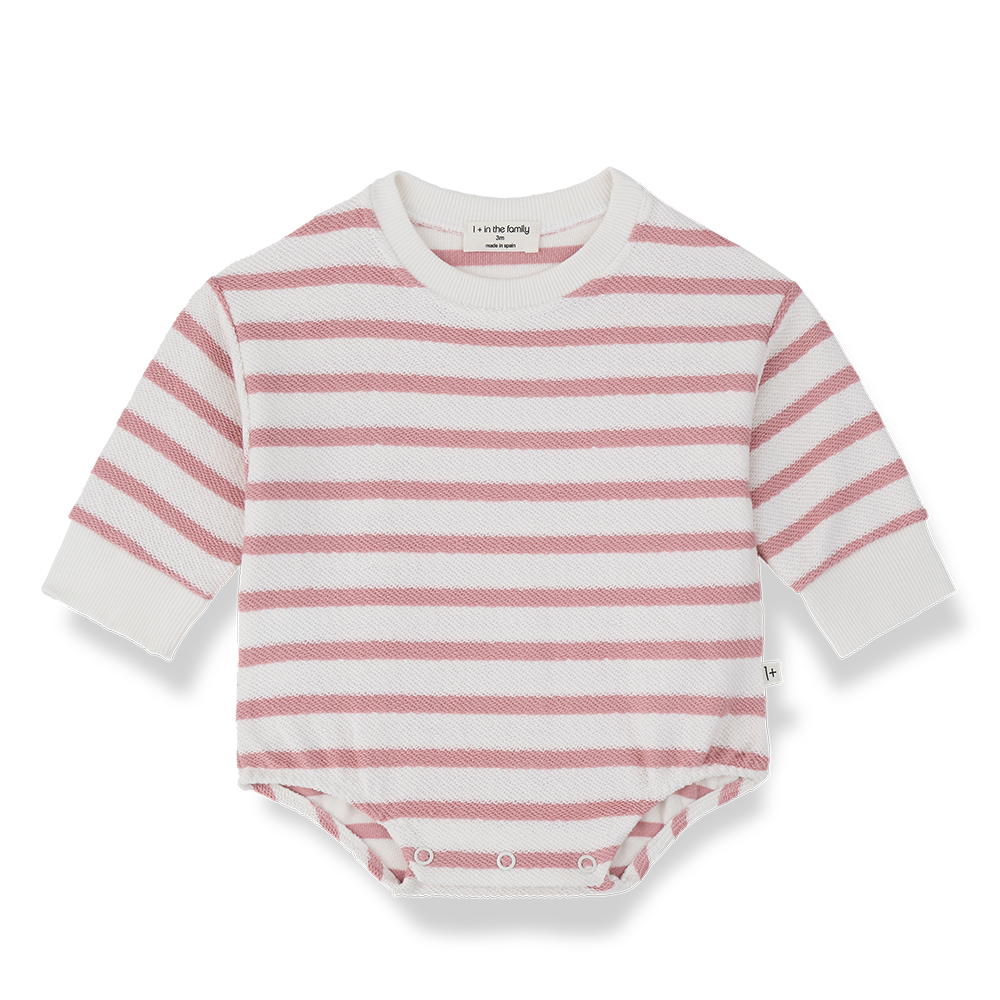 1+ In The Family Illetes Romper - Strawberry