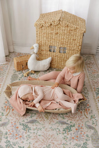 Elys & Co Floral Star Collar Layette Set - Pink