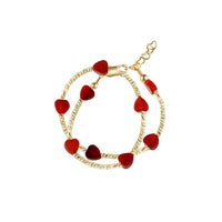 Circlets Heart Bangle Double Bracelet