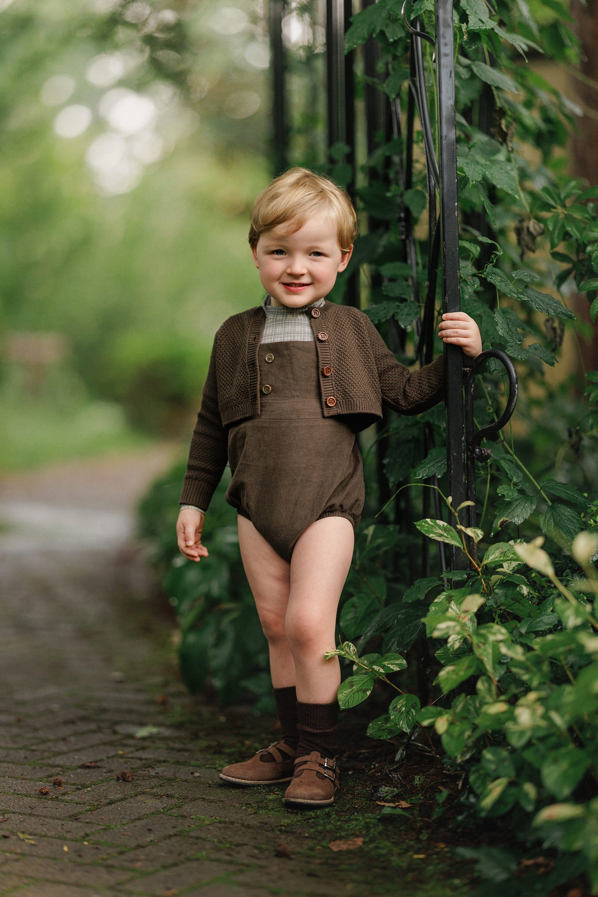 Secolo Cross Strap Romper & Patterned Turtle Neck