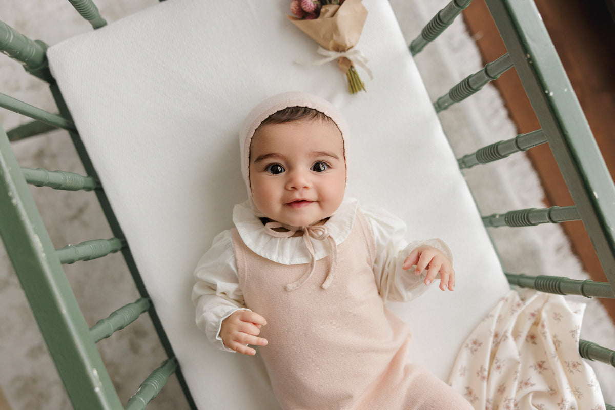 Peluche Cream Bodysuit with Blouse Sleeve
