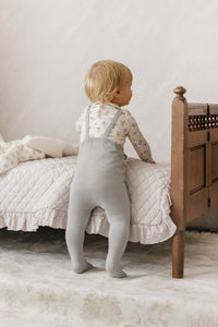 Peluche Blossom Bodysuit with Collar - Powder