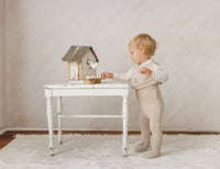 Peluche Bodysuit with Shirtsleeve/Button