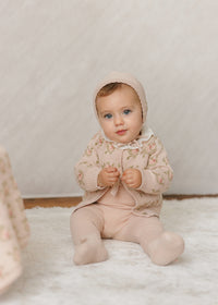Peluche Cream Bodysuit with Blouse Sleeve