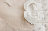Peluche Signature Knit Footie & Bonnet - Stone
