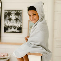 Elys & Co Sold Scalloped Hooded Towel and Washcloth Set - Blue