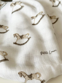 Petite Laure Rocking Horse Swaddle - Beige