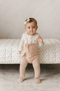 Peluche Blossom Bodysuit with Collar - Rose