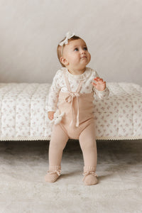 Peluche Blossom Bodysuit with Collar - Rose