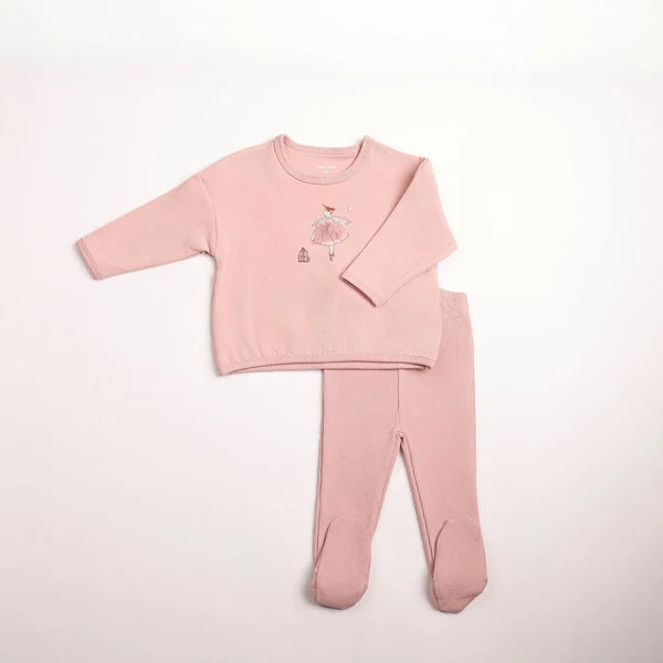 Bee & Dee Kids In Sketch Top & Pants - Caramel