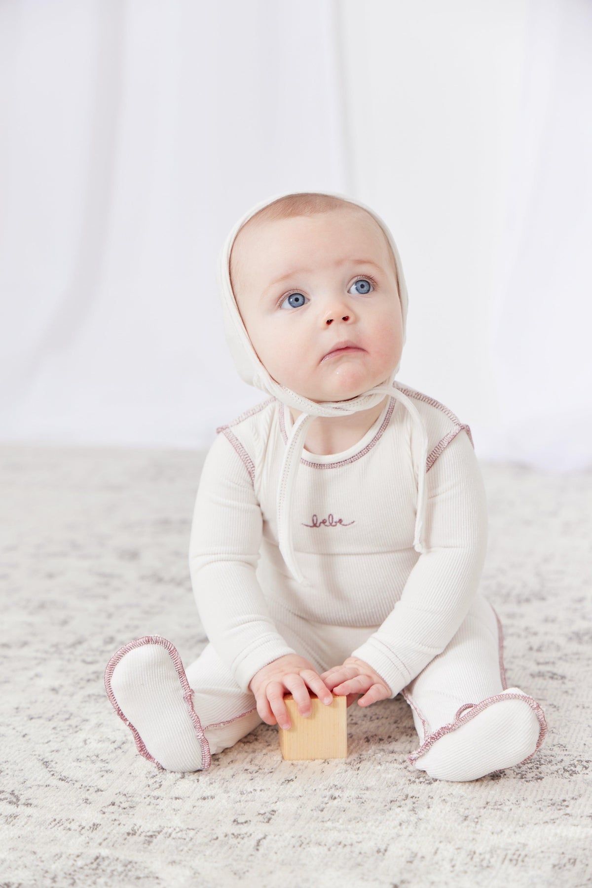Kipp Edge Stitch Romper - Mauve Kipp Edge Stitch Romper - Mauve