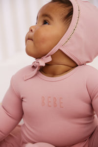 Kipp Bebe Footie & Bonnet SS26 - Pink