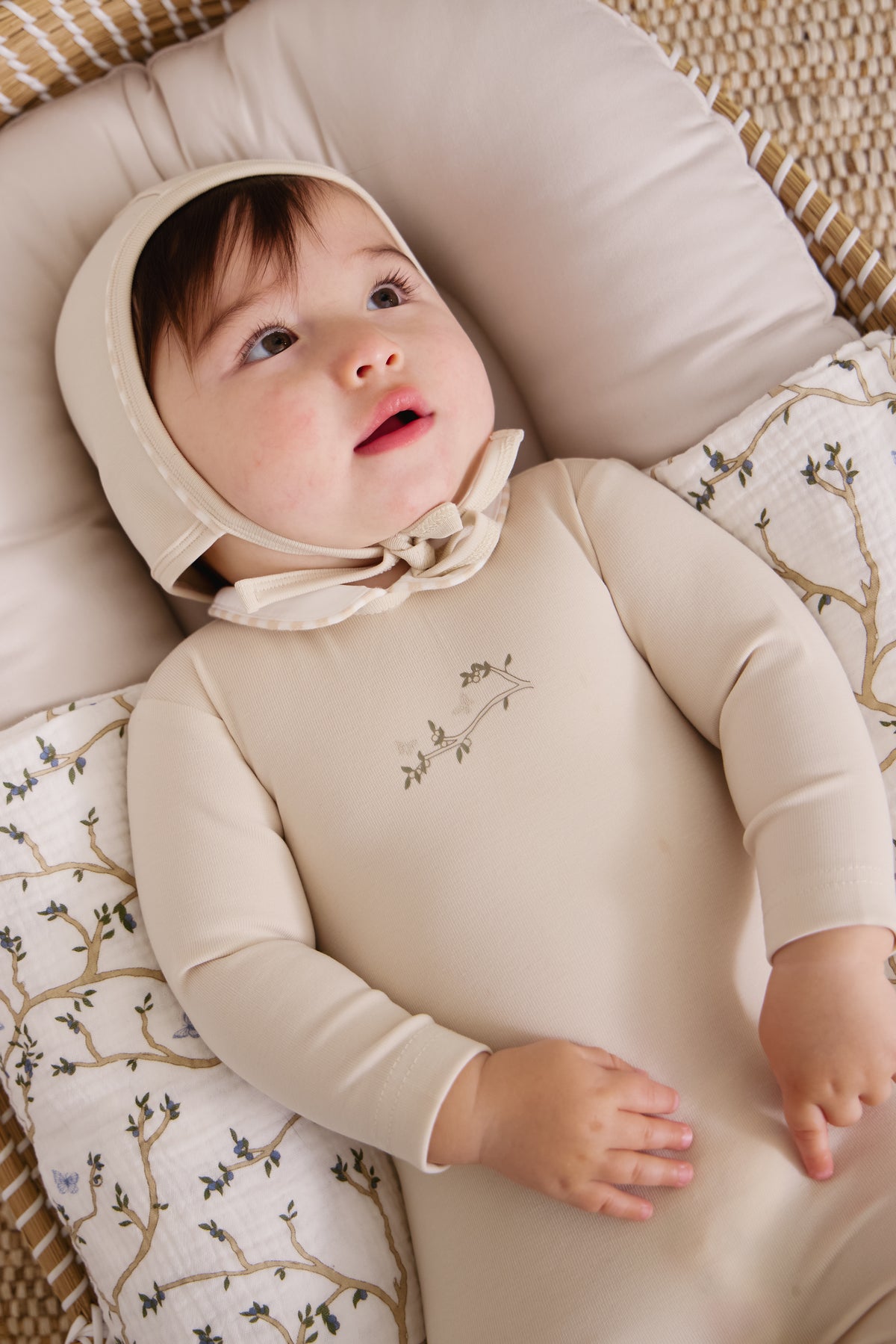 Kipp Magical Meadow Collar Layette Set - White Stone