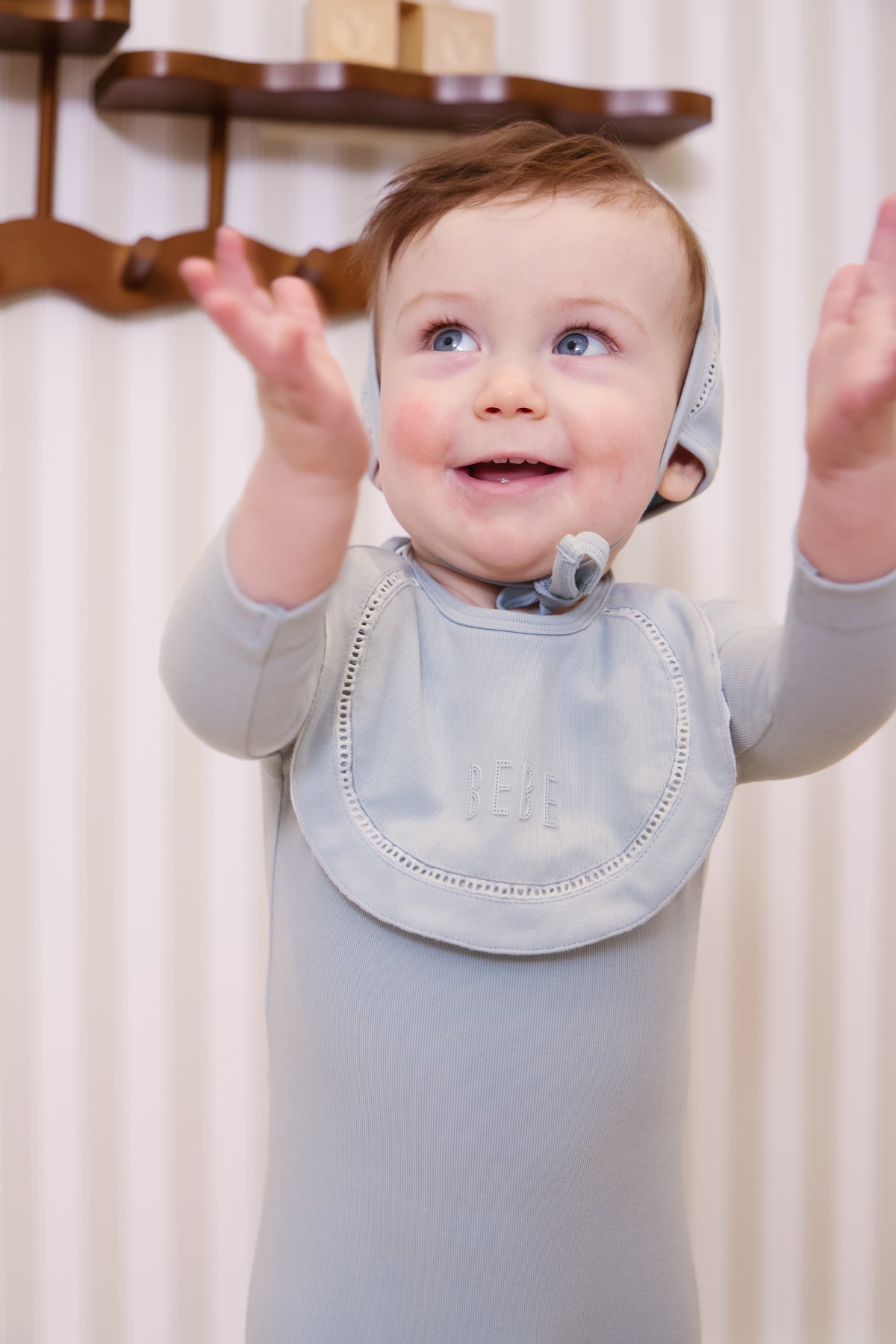 Kipp Bebe Footie & Bonnet SS26 - Blue