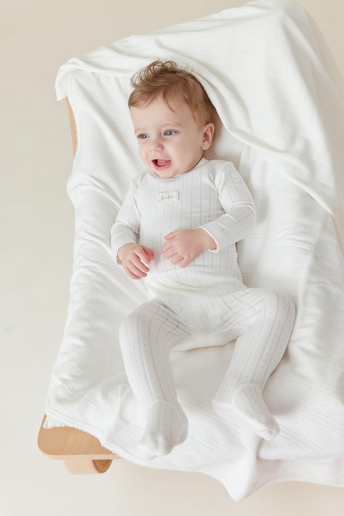 Kipp Bebe Pointelle 3PC Set - Blush Kipp Bebe Pointelle 3PC Set - Blush