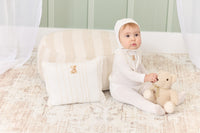 Kipp Stripe Teddy Layette Set W Swaddle