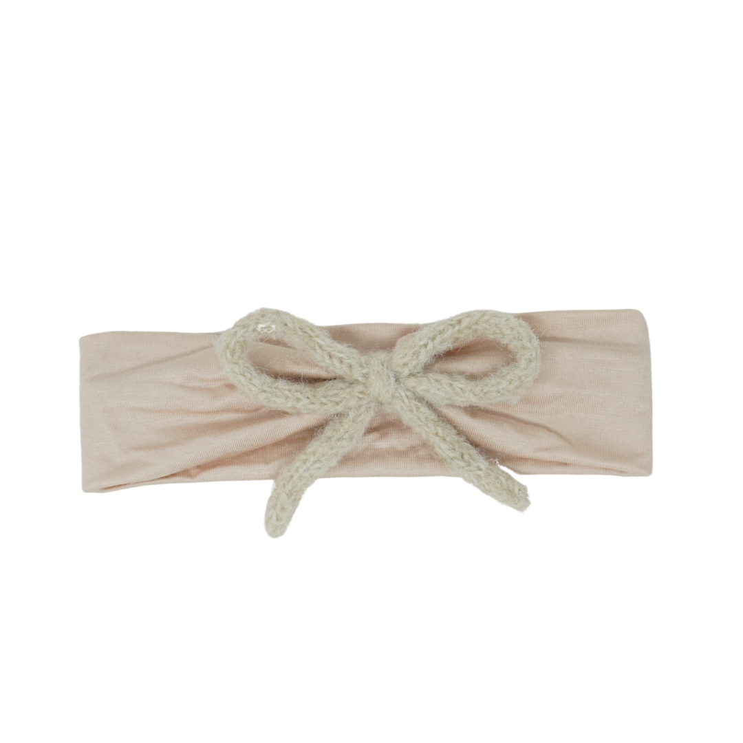 Bandeau Knit Winter Rope Headband - Pink