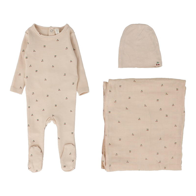 Lilette Scattered Cherry Layette Set