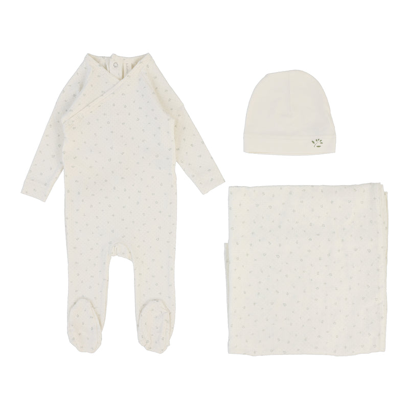 Lilette Printed Wrapover Layette Set SS25