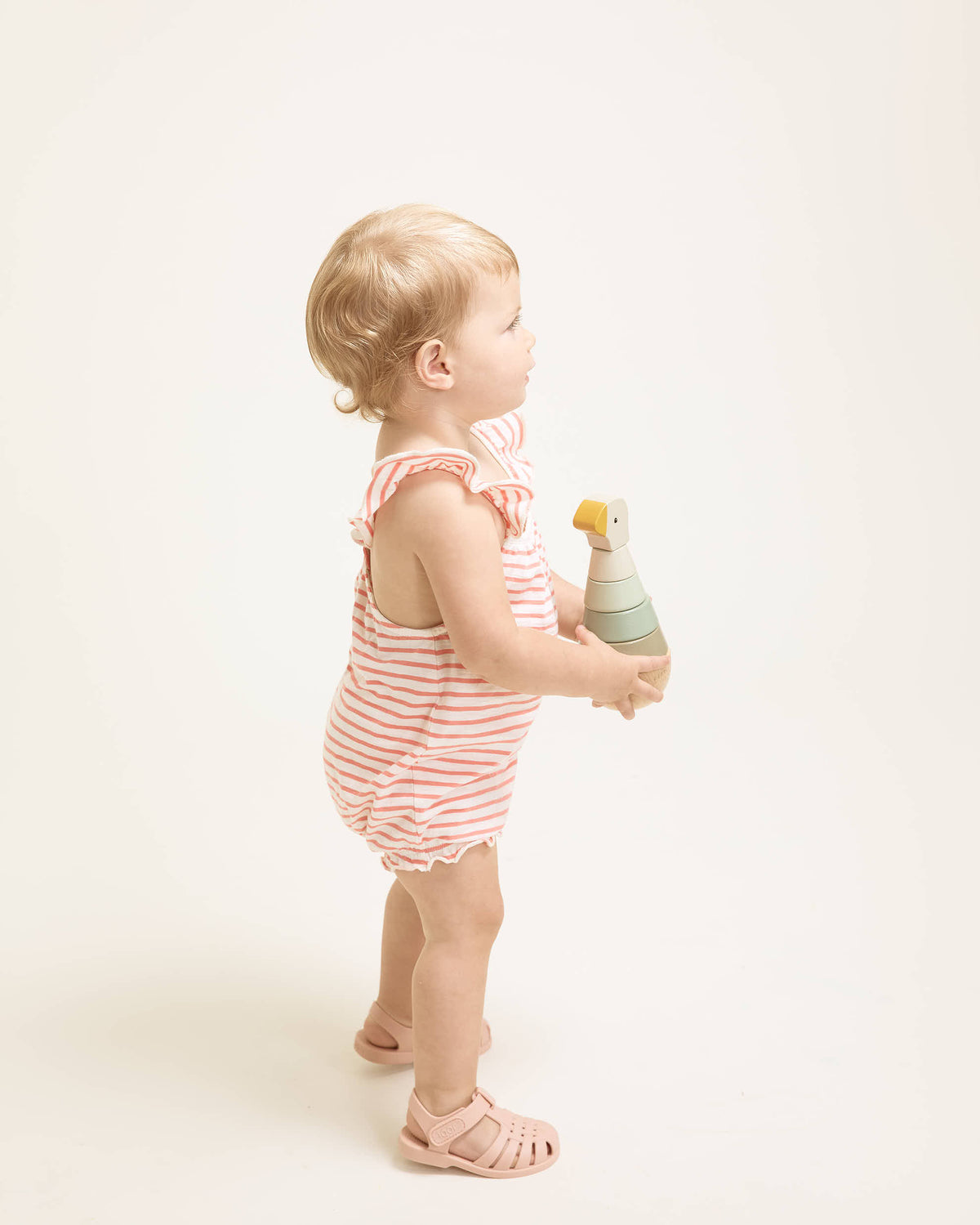 Buho Red Stripe Romper