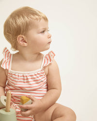 Buho Red Stripe Romper