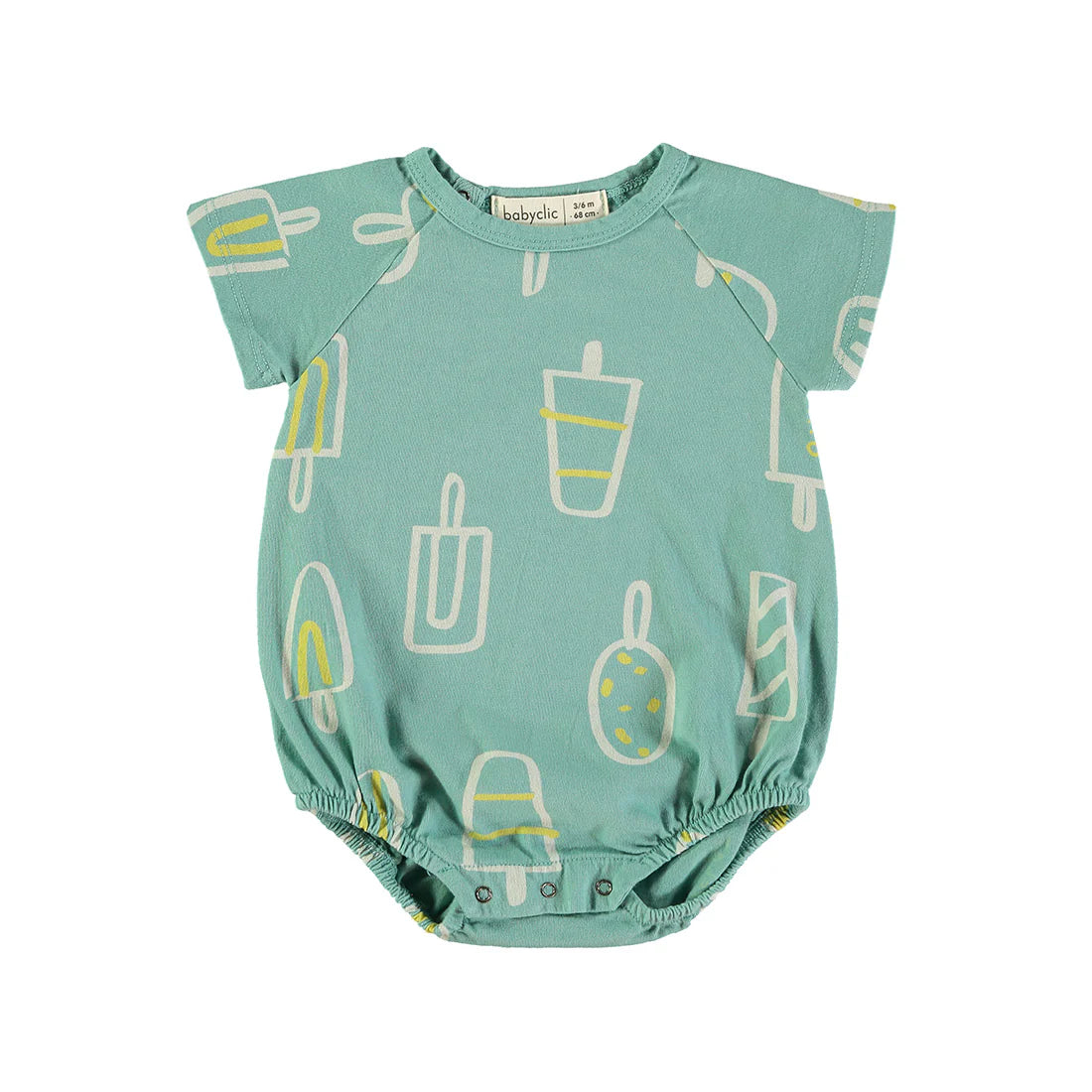 Baby Clic Gelato Green Romper