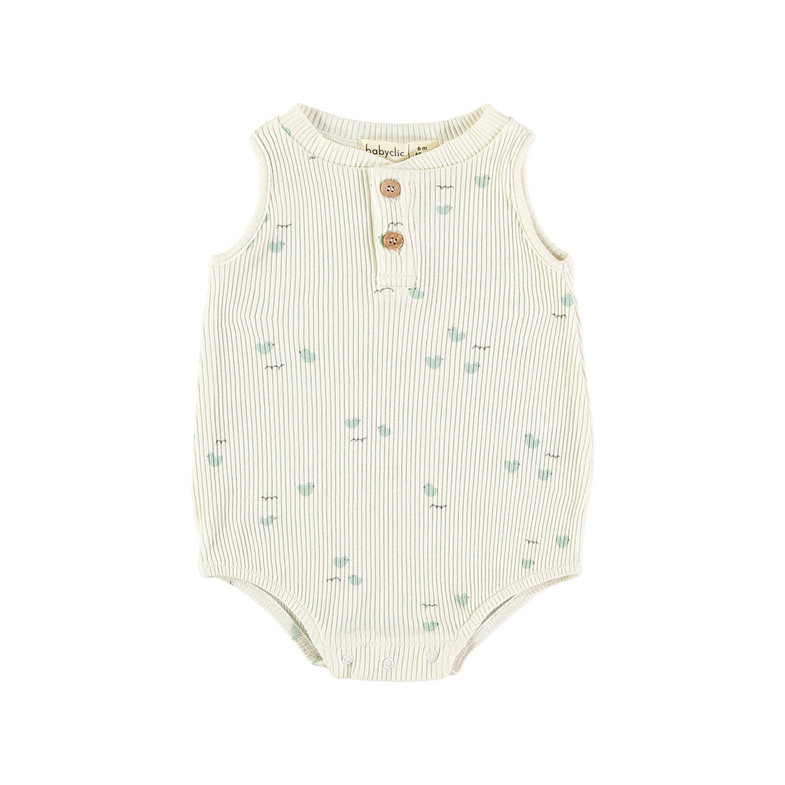 Baby Clic Lovely Ducks Romper - Green