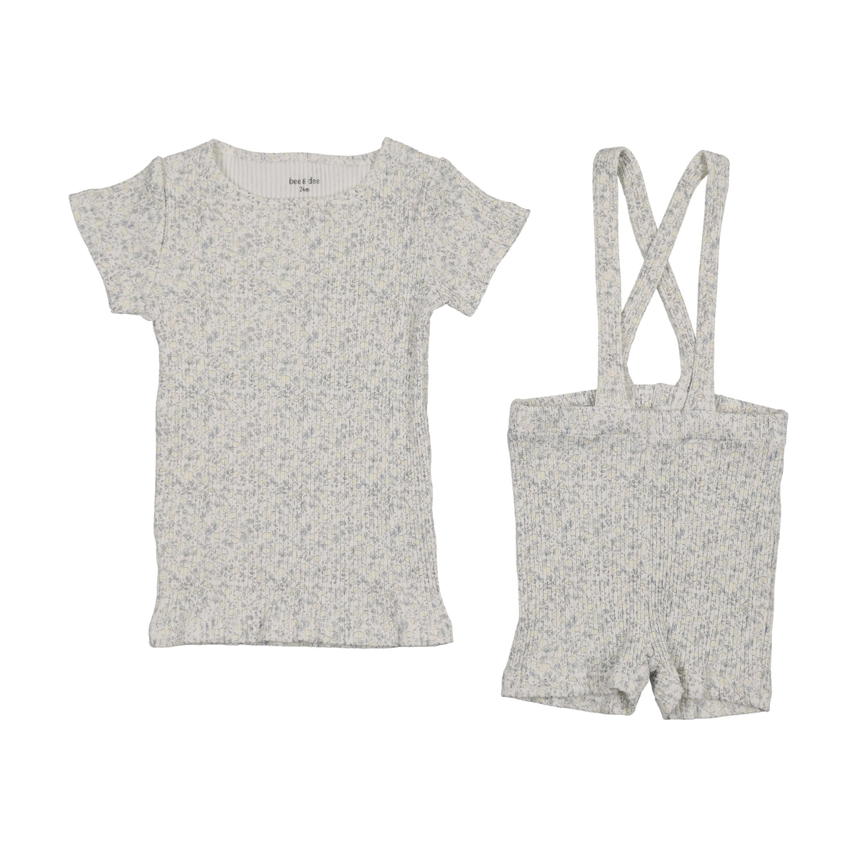 Bee & Dee Lemon Print Top & Suspender - Boys Print