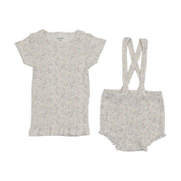Bee & Dee Lemon Print Top & Suspender - Girls Print