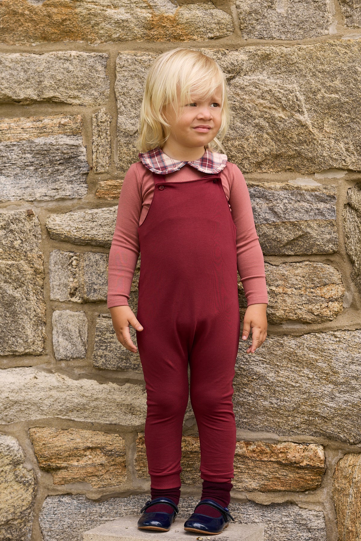 Elys & Co French Terry Scottish Onesie & Overalls - Pink